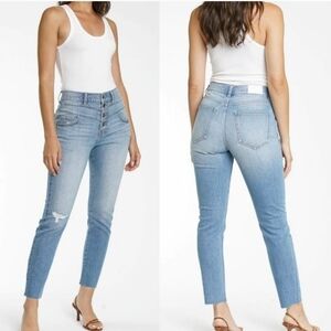Pistola by Revolve Felix Skinny High Rise Blue Jeans Button Fly Women's‎ Size 26